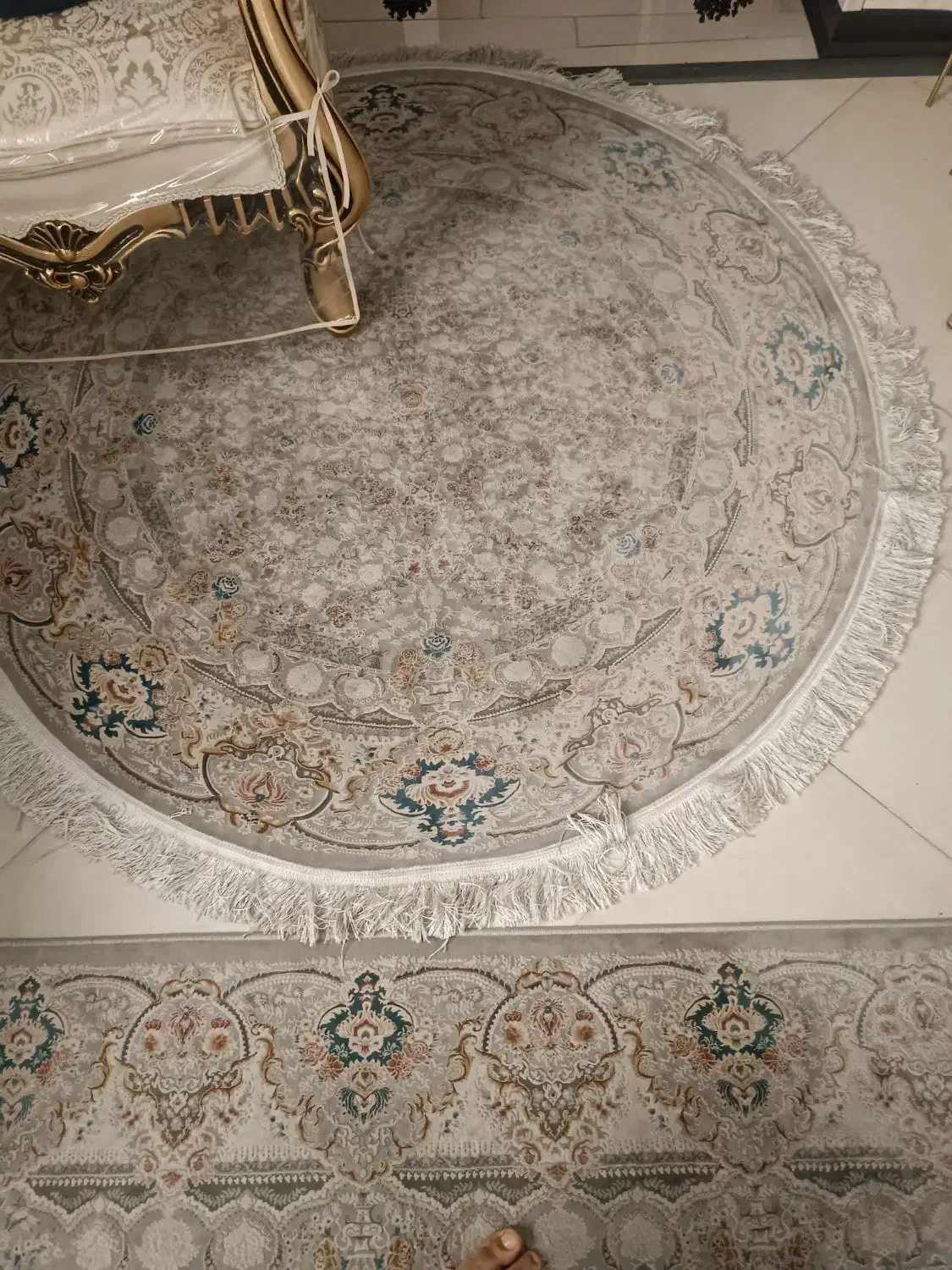 دو تخته فرش 6 متری با یک فرش دایره ای|فرش|تهران, زرکش|دیوار