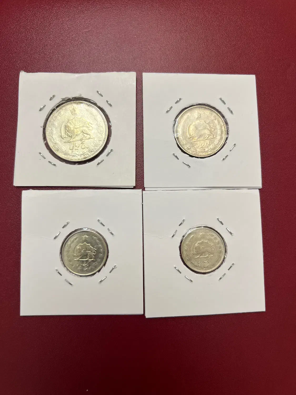 مجموعه ۴ عددی سکه نقره محمد رضا شاه پهلوی|کلکسیون سکه، تمبر، اسکناس|کرمانشاه, |دیوار