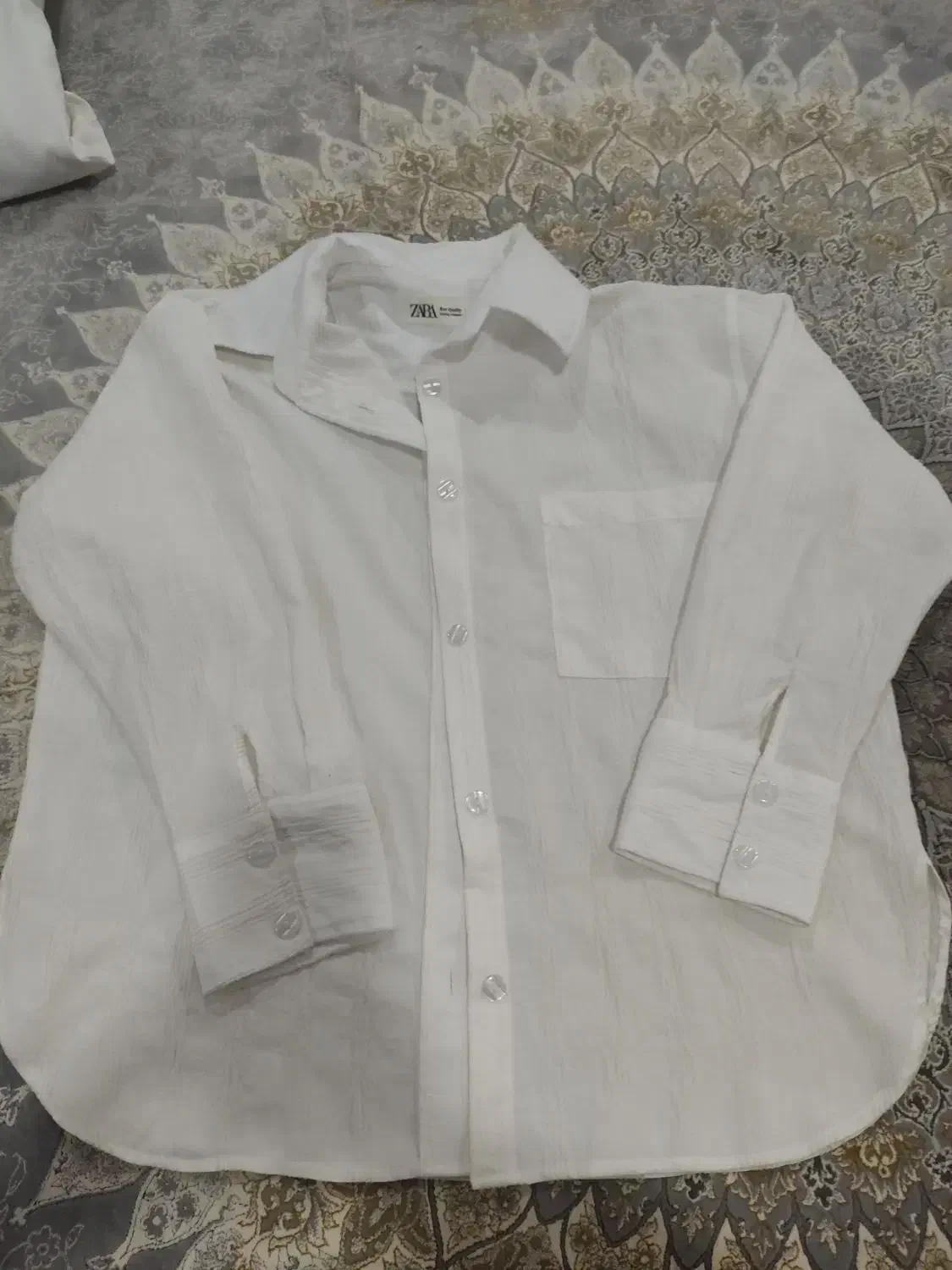 کت زنانه سفید نو|لباس|بردسکن, |دیوار