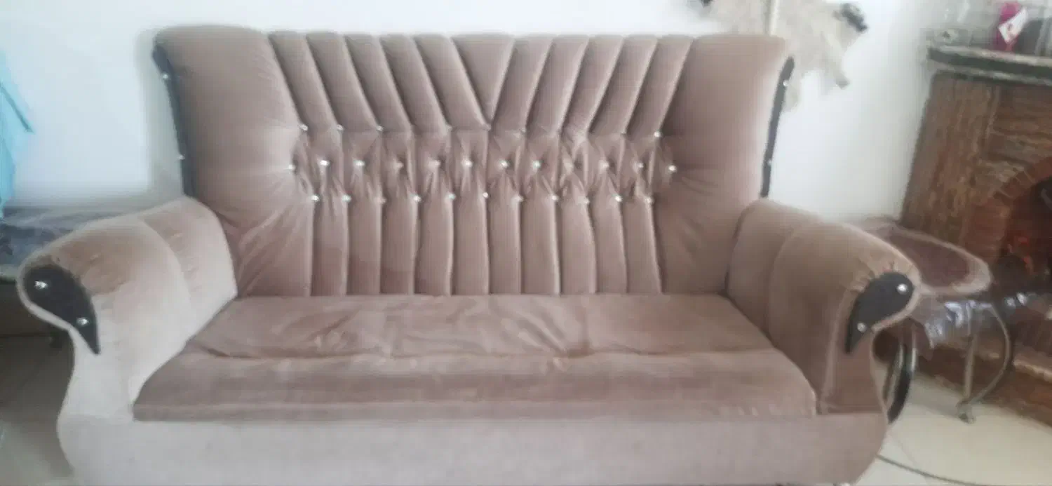 دودست مبل کم کار با میز تی وی و جاکفشی|مبلمان خانگی و میز عسلی|رفسنجان, |دیوار