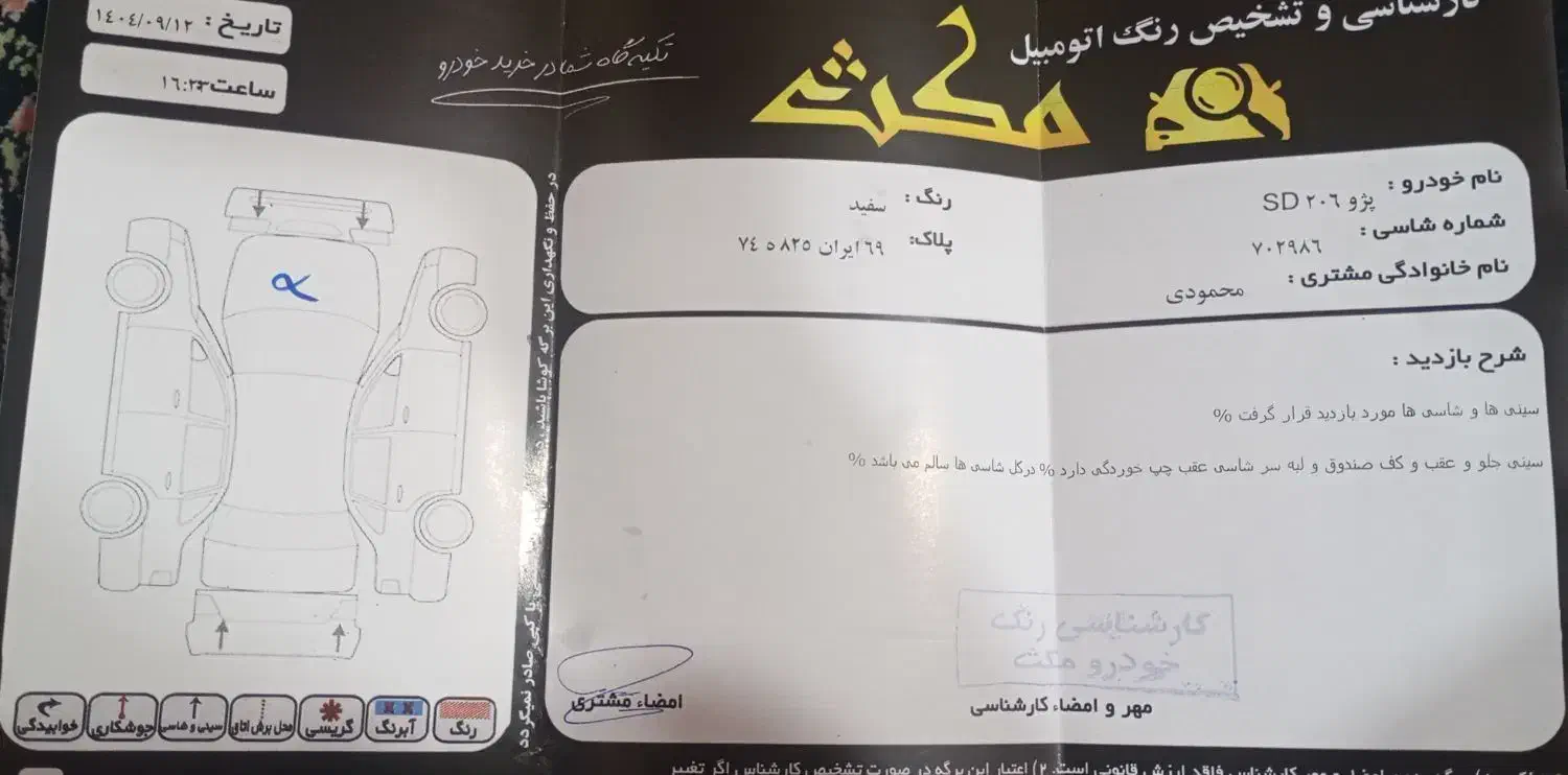 ۲۰۶ صندوقدار موتور تیوفایو اتومات|خودرو سواری و وانت|آزادشهر, |دیوار