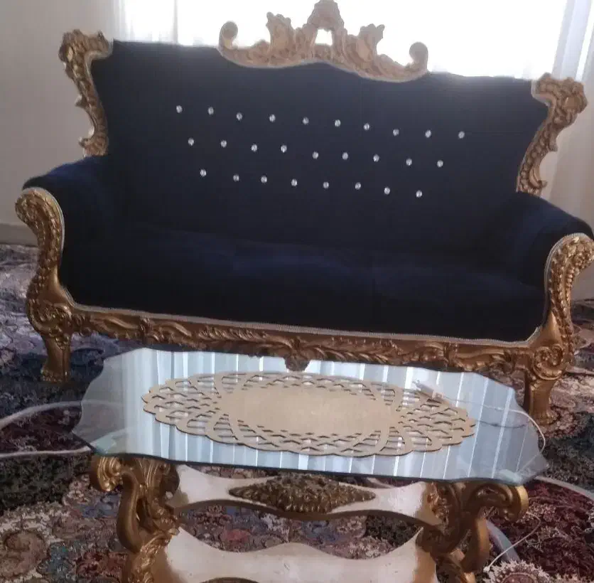 مبل سلطنتی و میز عسلی|مبلمان خانگی و میز عسلی|فردیس, شهرک شهید حسینی|دیوار