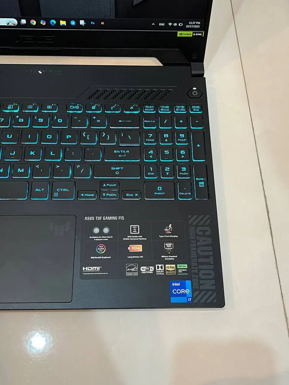 لپتاب Dash f15 rtx 4070 Asus|رایانه همراه|تهران, فلاح|دیوار