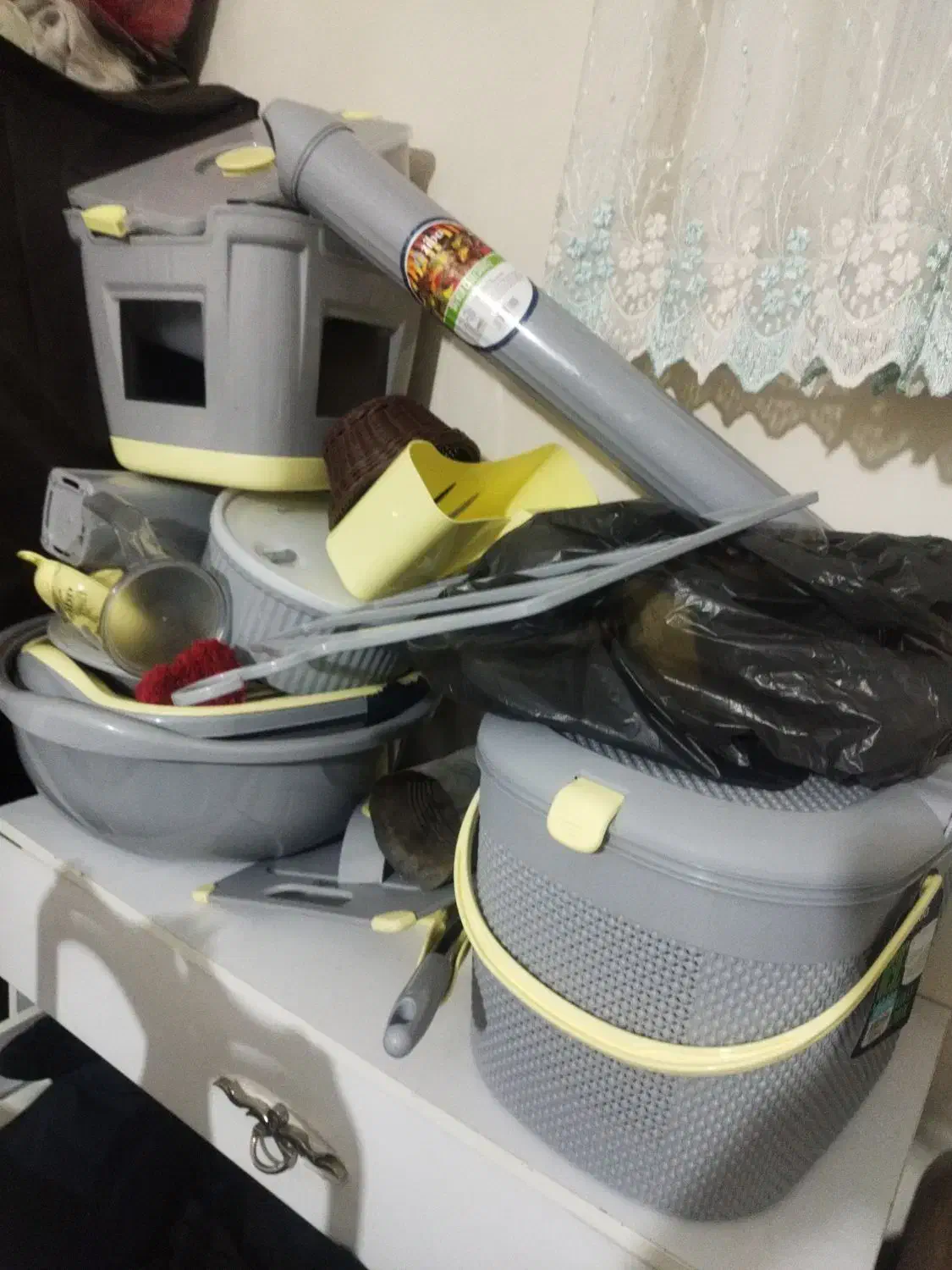 سرویس آشپزخانه پلاستیک جهیزیه|ظروف نگهدارنده، پلاستیکی، یکبارمصرف|اصفهان, رکن الدوله شرقی|دیوار