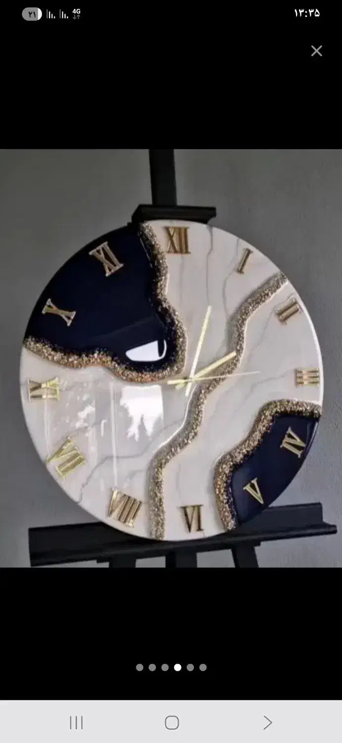 ساعت رزینی لوکس|ساعت دیواری و تزئینی|شیراز, لاله|دیوار