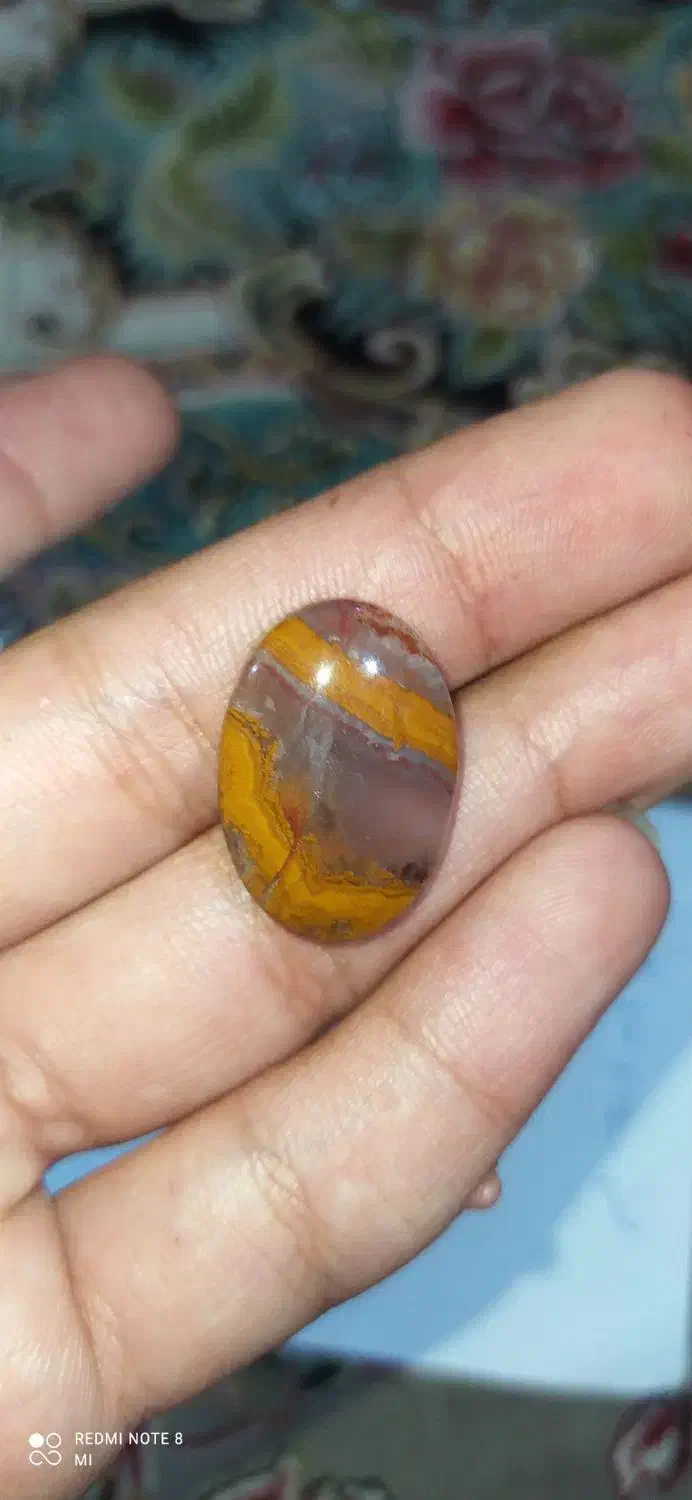 نگین انگشتر عقیق شجر مصور و پاییزی|جواهرات|بندر انزلی, امامزاده|دیوار