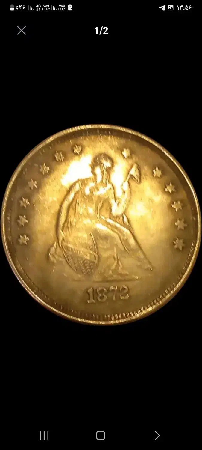 سکه یک دلار آمریکا ضرب اول و ۹۰درصد نقره|کلکسیون سکه، تمبر، اسکناس|کرج, برغان|دیوار