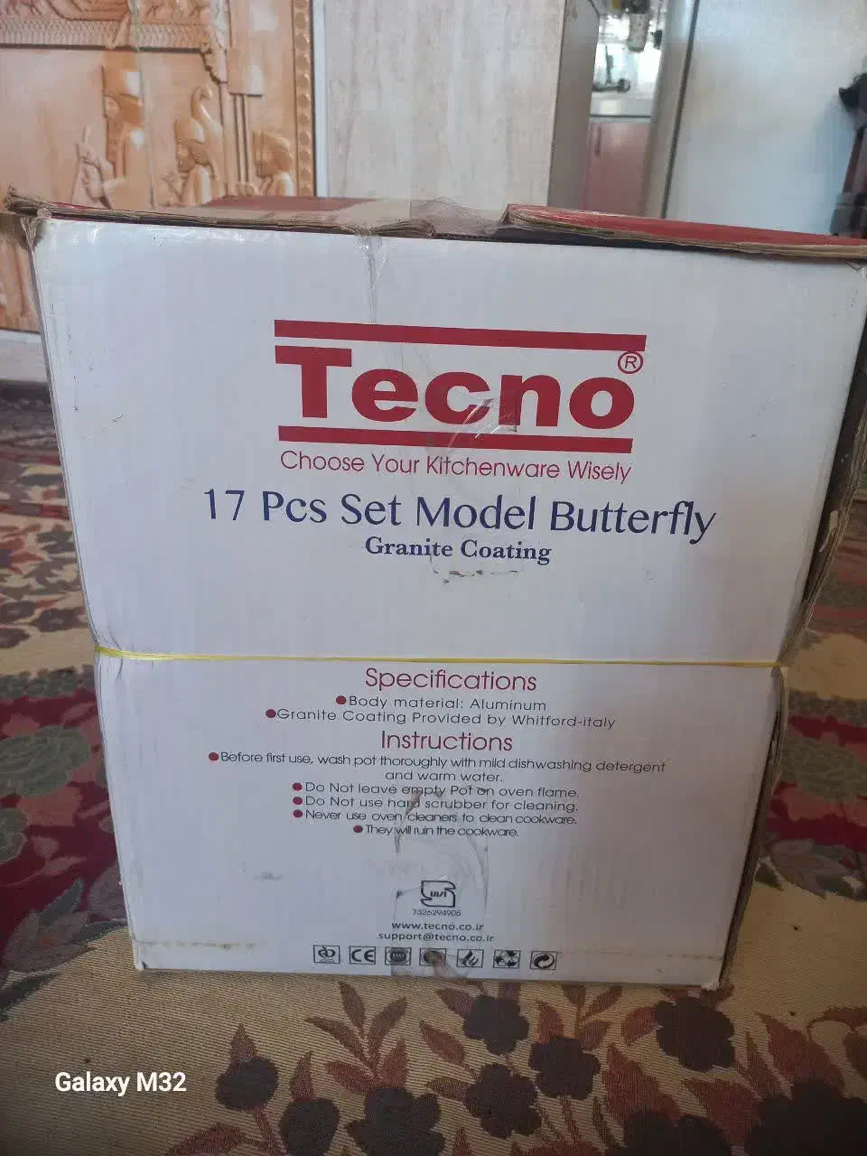 قابلمه چدن گرانیت تکنو ۱۷ پارچه نونو|ظروف پختوپز|حبیب آباد, |دیوار