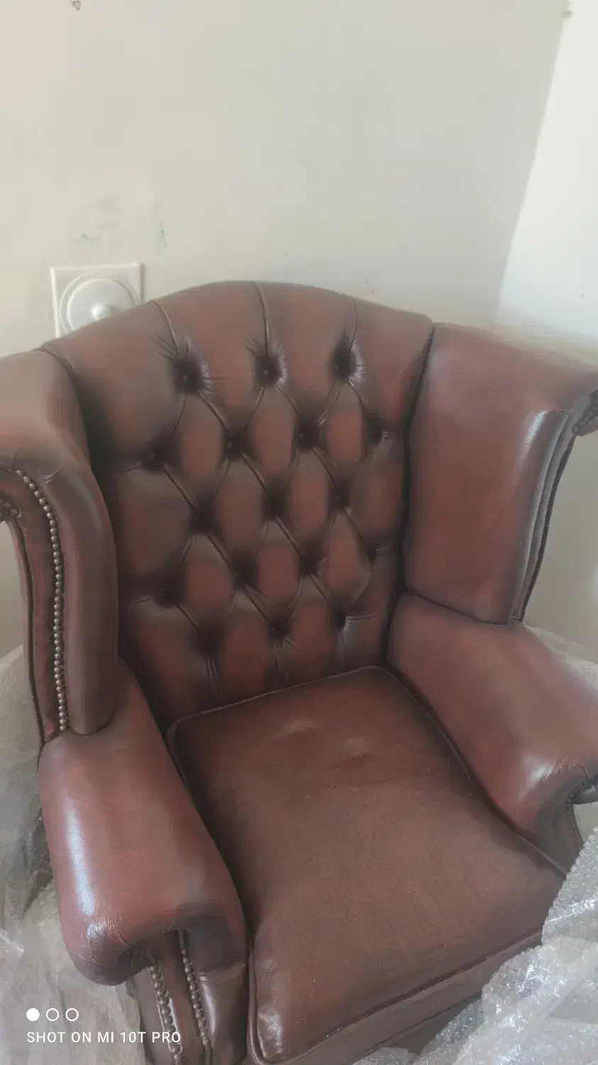 مبل چرم طبیعی|مبلمان خانگی و میز عسلی|سیرجان, |دیوار