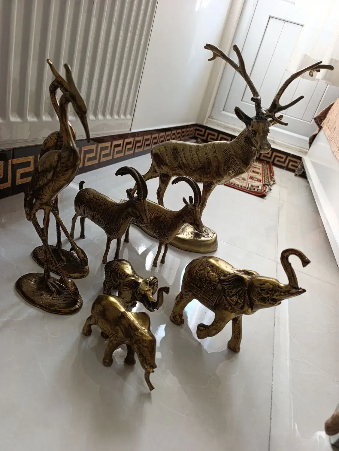 برنجی دکوری حیوانات تکی یا کلی زیر قیمت|مجسمه، تندیس، ماکت|اندیشه, شهرک صدف|دیوار