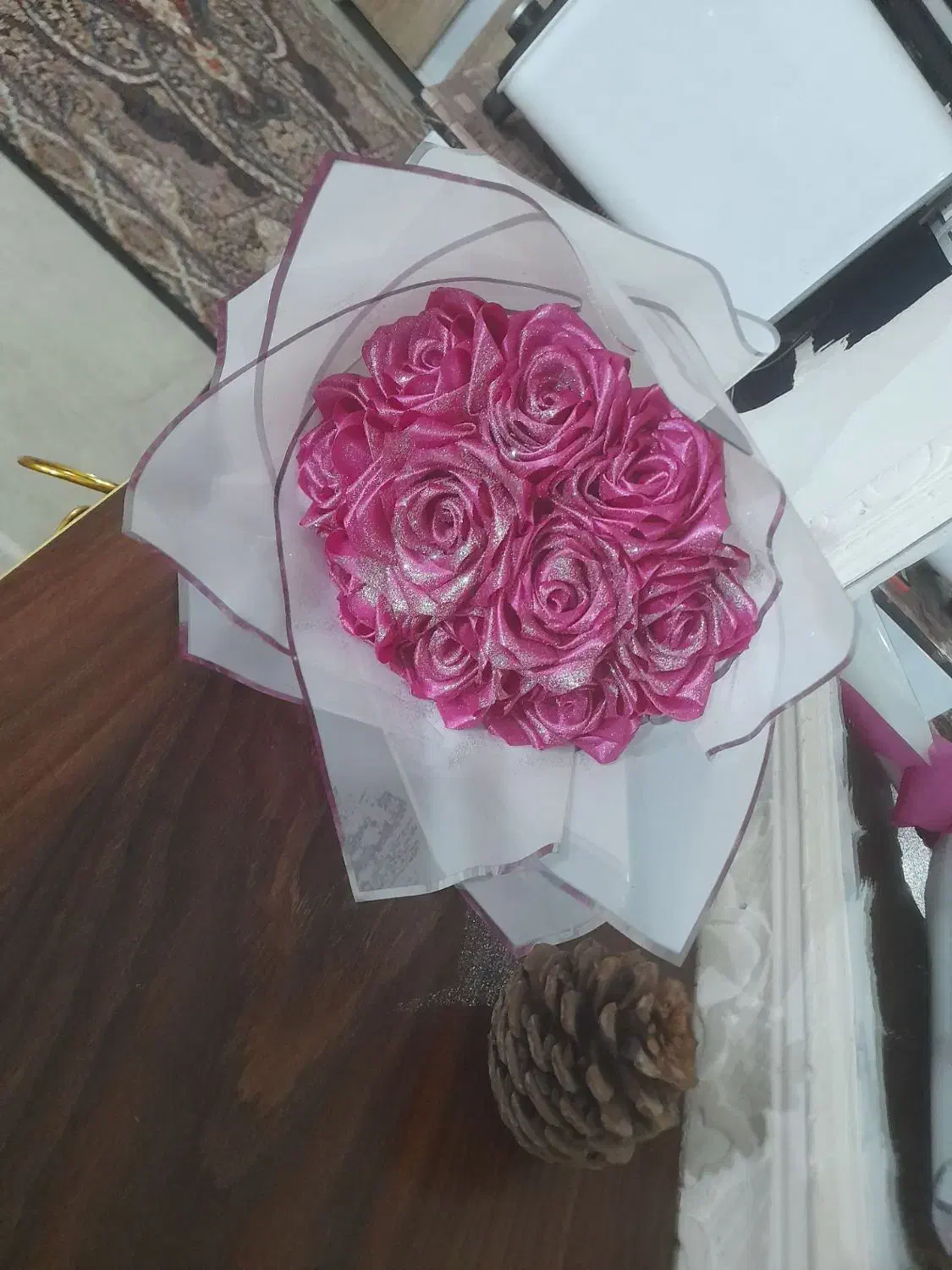 گل روبانی خاص|گل مصنوعی|ابهر, |دیوار