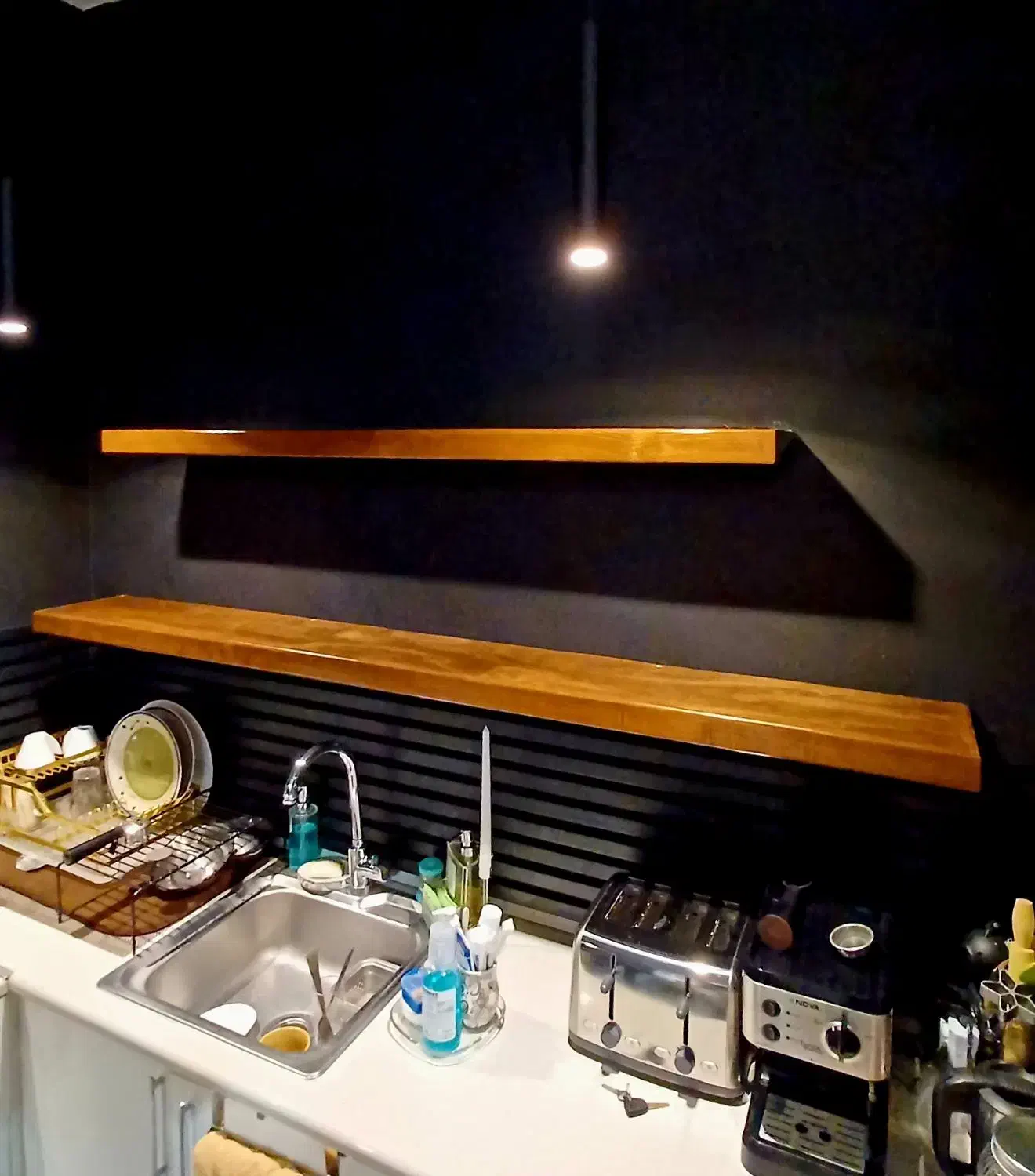 شلف دیواری چوبی|کتابخانه، شلف، قفسههای دیواری|مشهد, گرجی علیا|دیوار