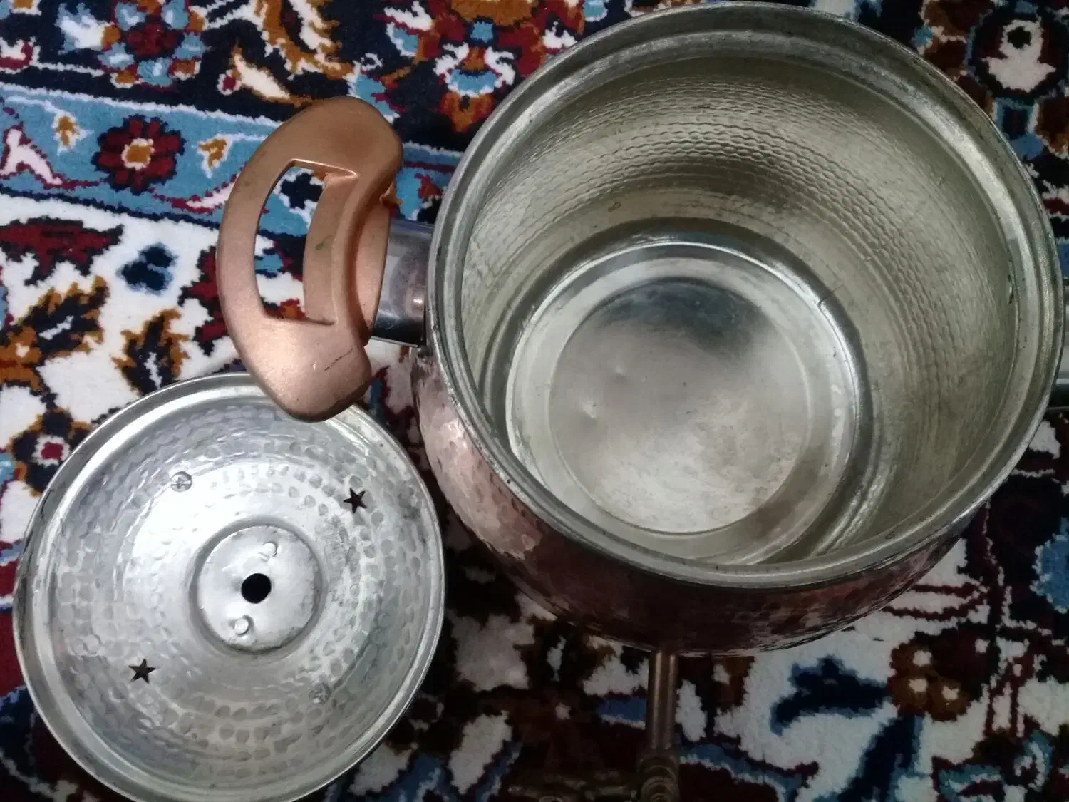 کتری مسی روگازی ۴ لیتری|قوری، کتری، قهوهساز دستی|اردبیل, |دیوار