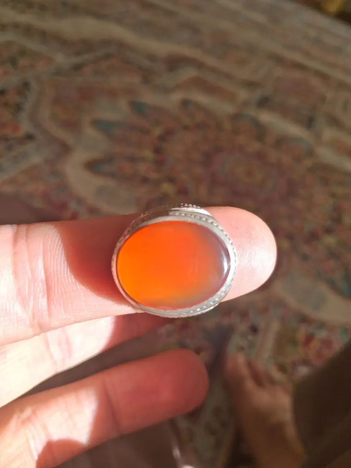 انگشترپرتقالی|کلکسیون اشیاء عتیقه|کرمانشاه, |دیوار