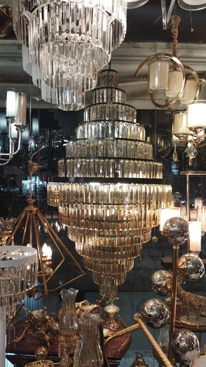 تولید لوستر قیمت مناسب|لوستر و چراغ آویز|مشکیندشت, |دیوار