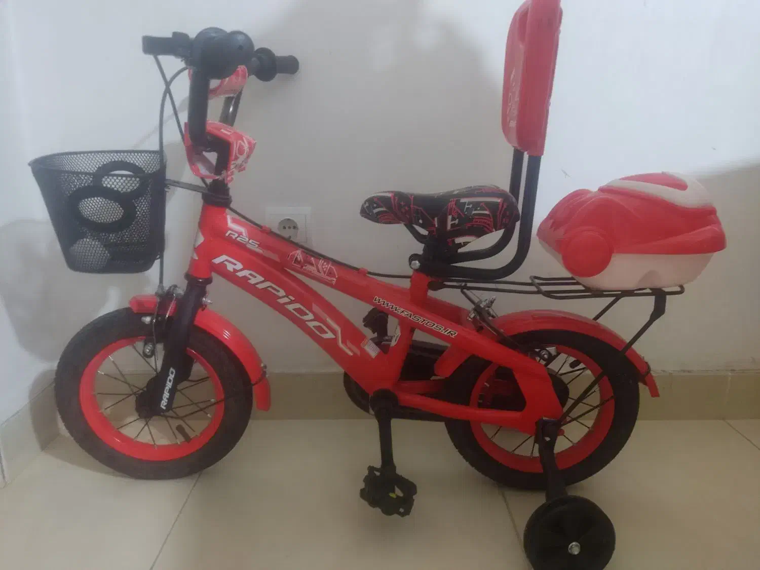 دوچرخه سایز۱۲ قرمز مارک راپیدو|دوچرخه، اسکیت، اسکوتر|تبریز, |دیوار