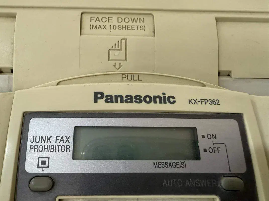 دستگاه فکس  مدل KX-FP362 برند پاناسونیک|پرینتر، اسکنر، کپی، فکس|اصفهان, شاهد|دیوار