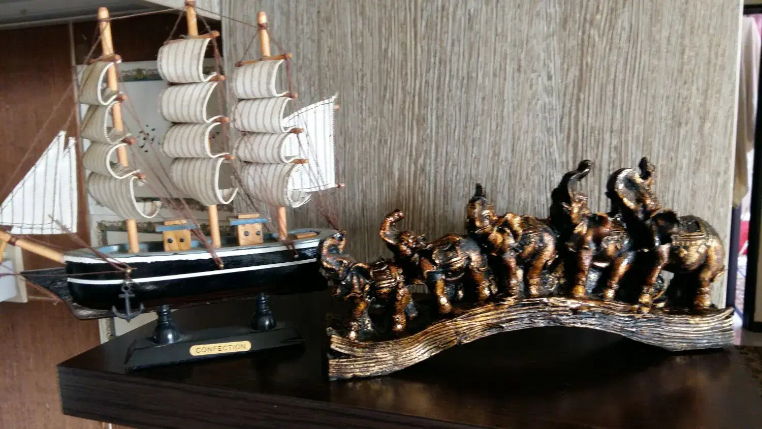 کشتی چوبی وفیل|صنایع دستی و سایر لوازم تزئینی|شیراز, درکی|دیوار