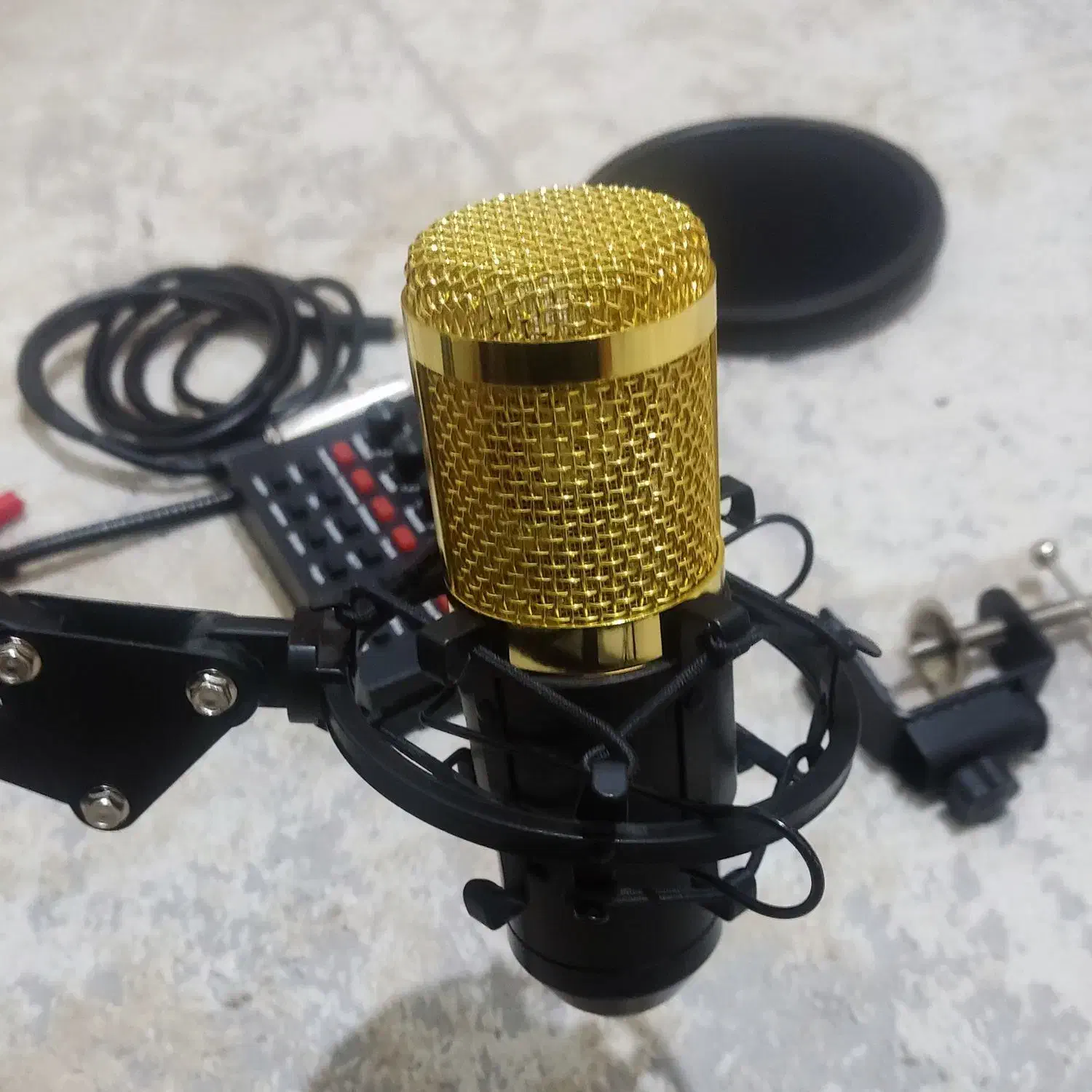 میکروفن استودیویی BM800 با کارت صدا|صوتی و تصویری|کرمانشاه, |دیوار