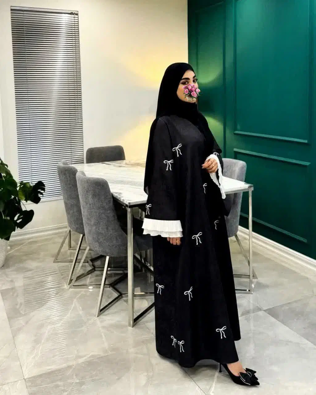 عبای پینترستی لیدوما با کرپ الیزه درجه ۱|لباس|یزد, |دیوار