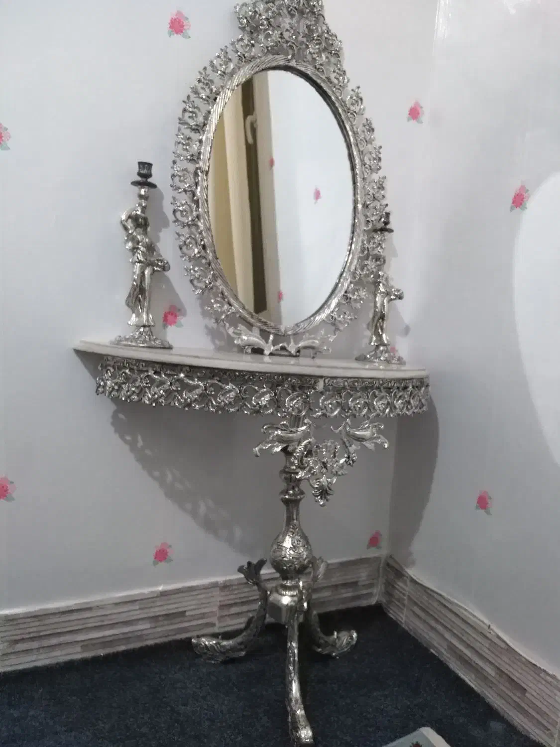 آینه شمعدان|صنایع دستی و سایر لوازم تزئینی|گرمدره, |دیوار