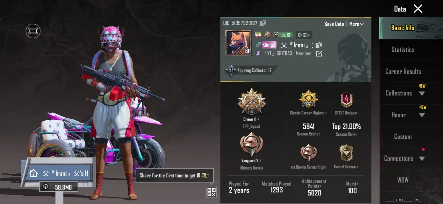 اکانت پابجی|کنسول، بازی ویدئویی و آنلاین|زابل, |دیوار