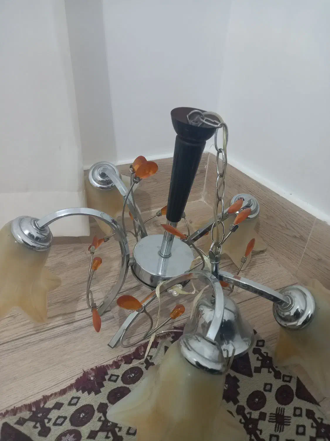 لوستر ۵ شاخه|لوستر و چراغ آویز|زنجان, |دیوار