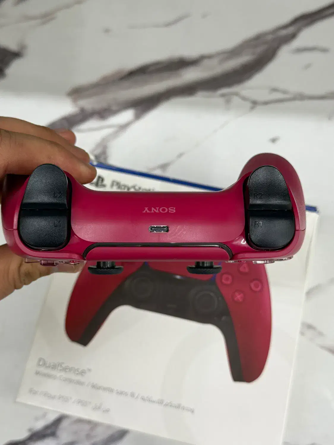 دسته PS5 رنگ قرمز|کنسول، بازی ویدئویی و آنلاین|کرج, شهرک سهرابیه|دیوار