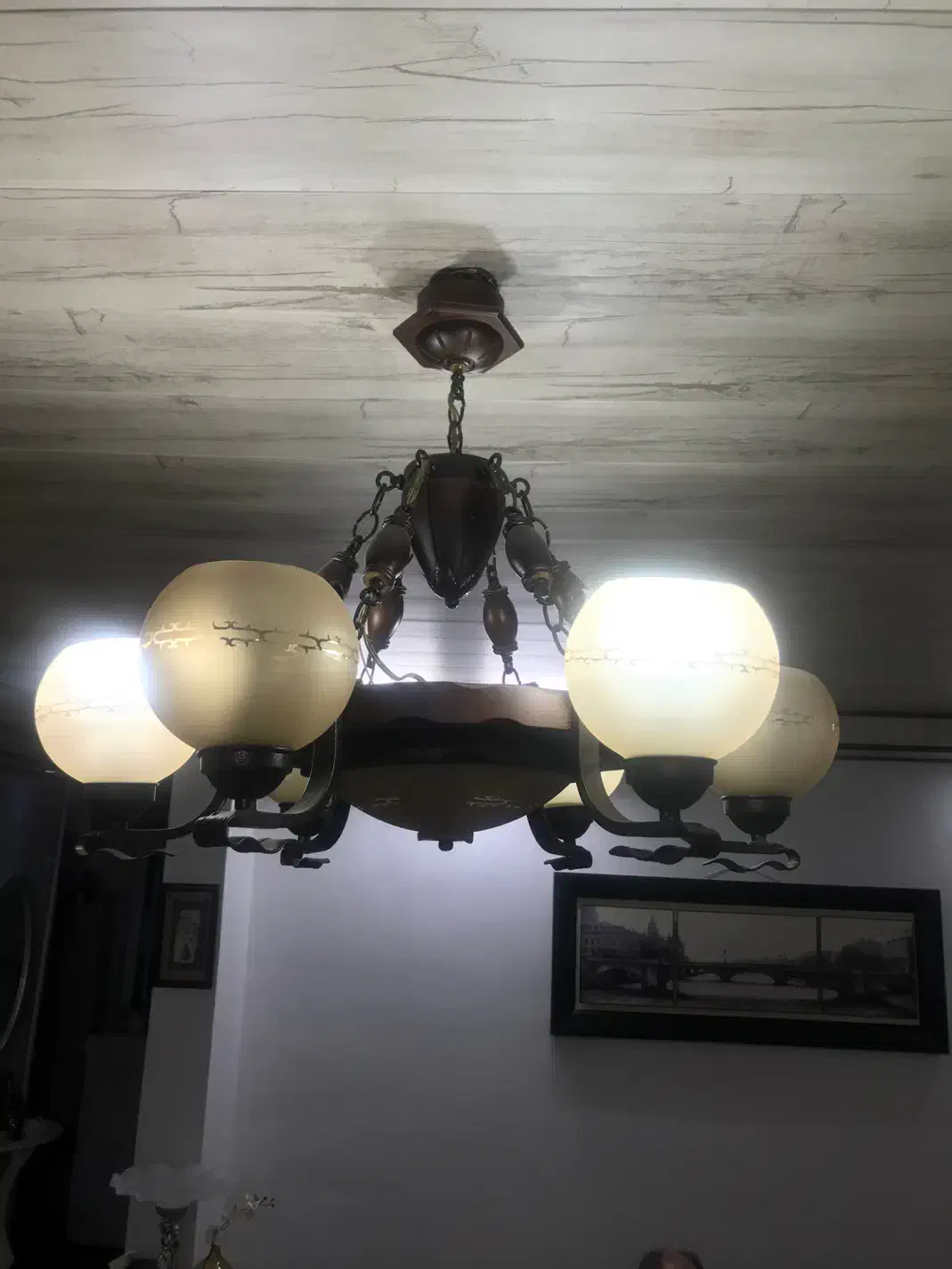 لوستر بدون مشکل|لوستر و چراغ آویز|بندر انزلی, نوغان|دیوار