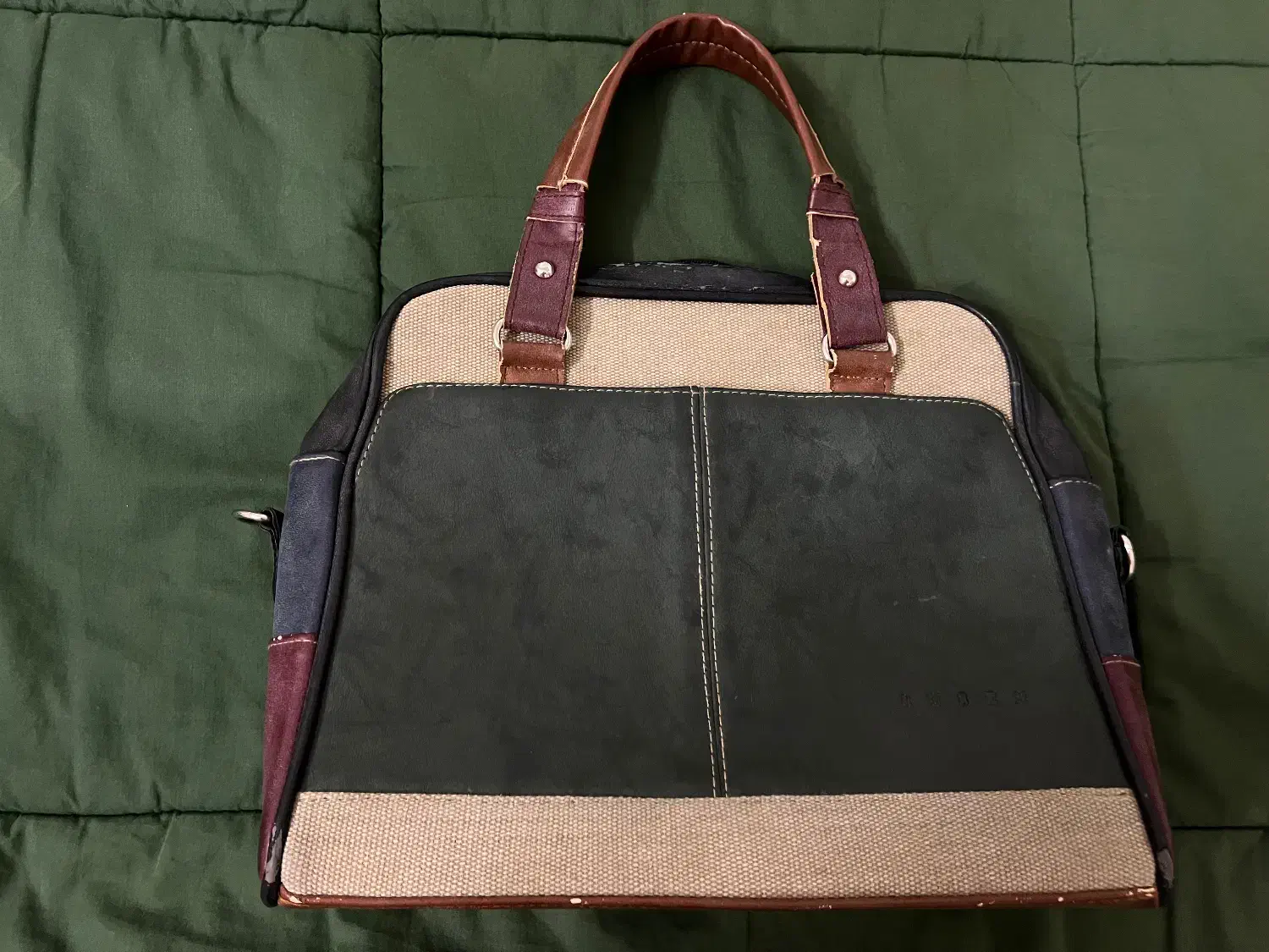 کیف حصیری جادار با ترکیب چرم|کیف، کفش، کمربند|شاهرود, |دیوار