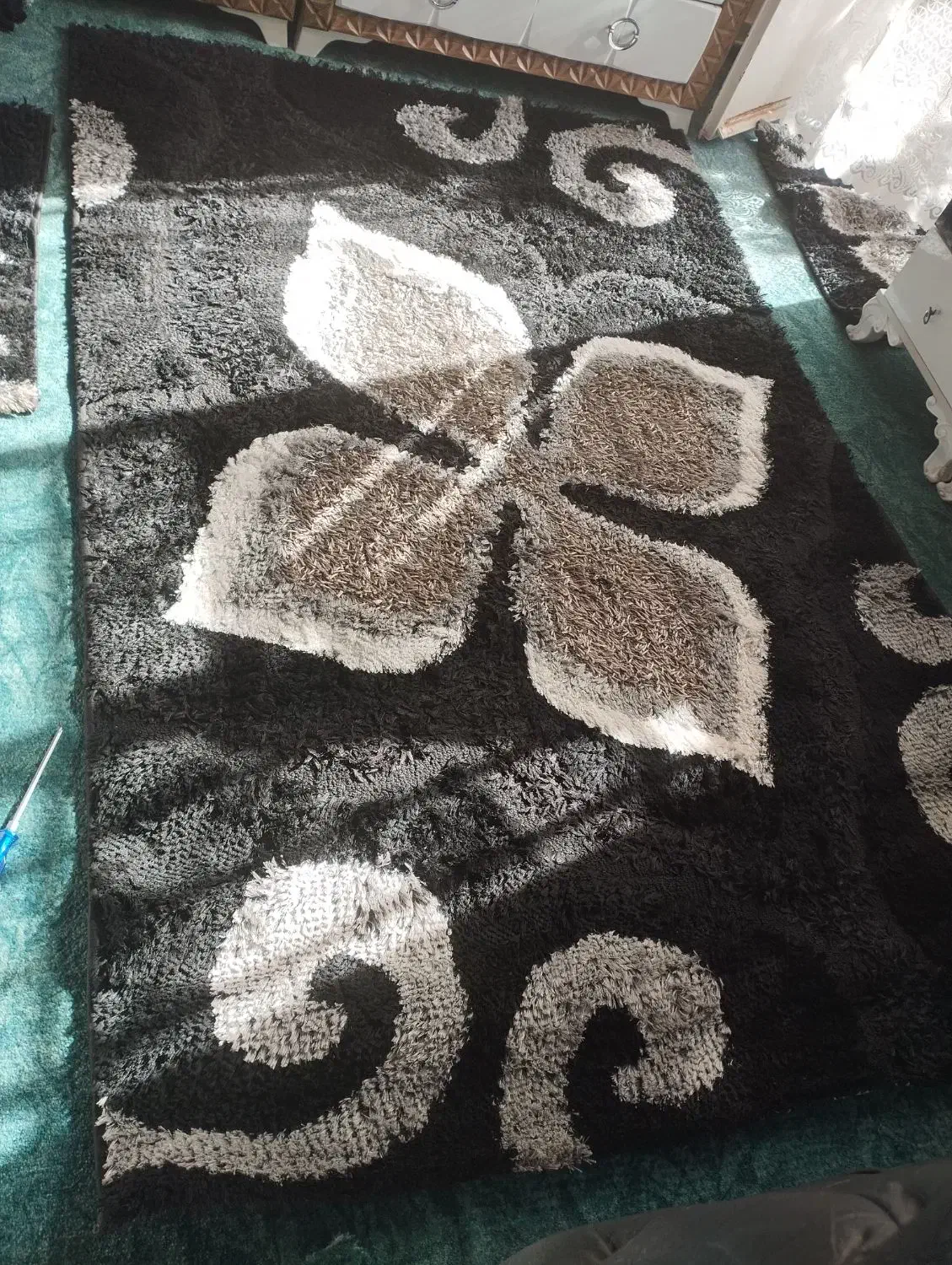 گلیم فرش 1.42عرض و 2.20طولش|فرش|قزوین, |دیوار