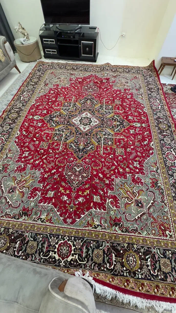 یک جفت فرش ماشینی  12متری|فرش|سهند, |دیوار