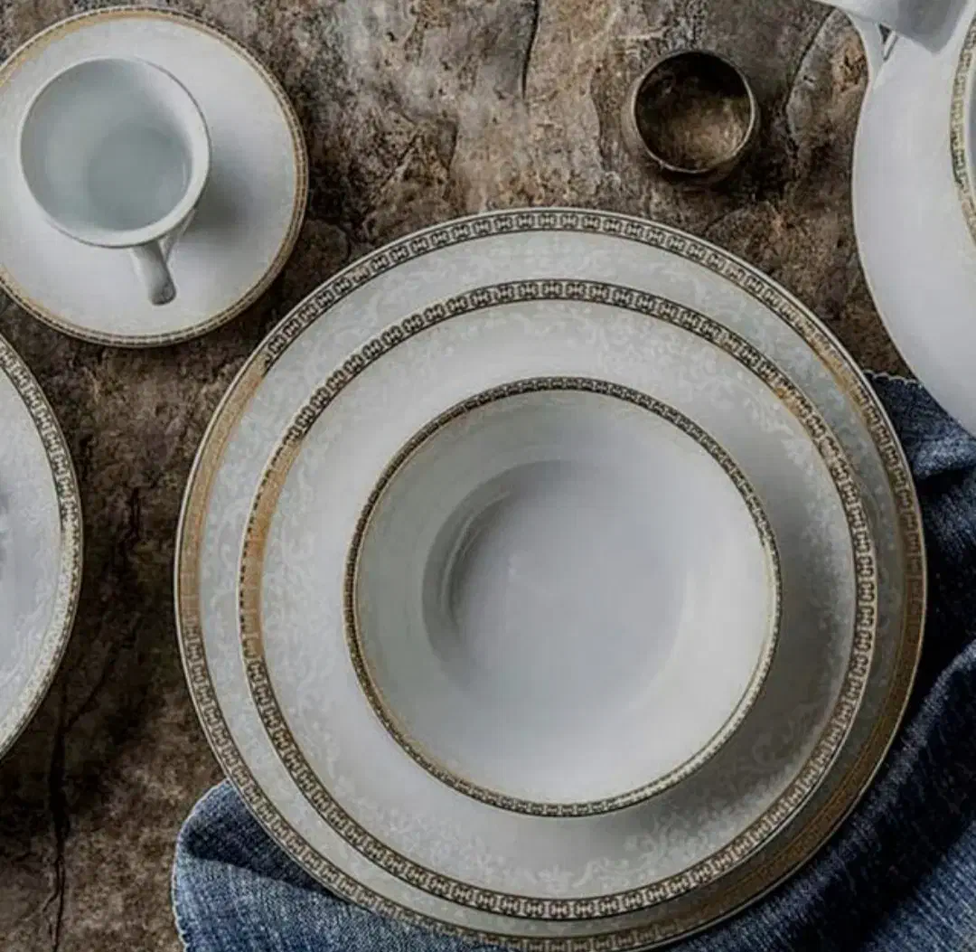 سرویس چینی زرین طرح ریوا طلایی|ظروف سرو و پذیرایی|سبزوار, جوادیه غربی|دیوار