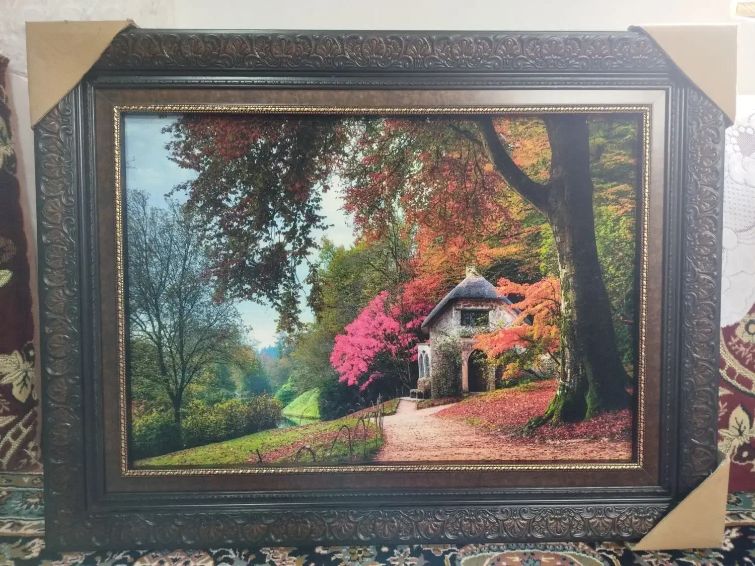 ۲ عدد تابلو فرش ماشینی|تابلو فرش|خرم‌آباد (تنکابن), |دیوار