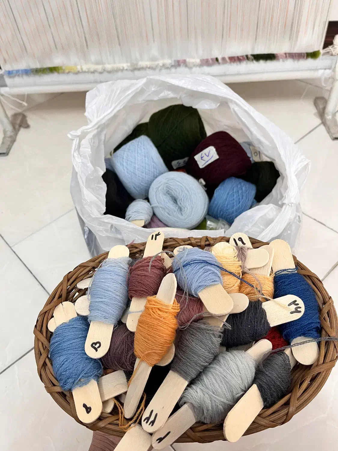 دار قالی همراه با نقشه و نخ|ابزارآلات|تهران, هاشمآباد|دیوار