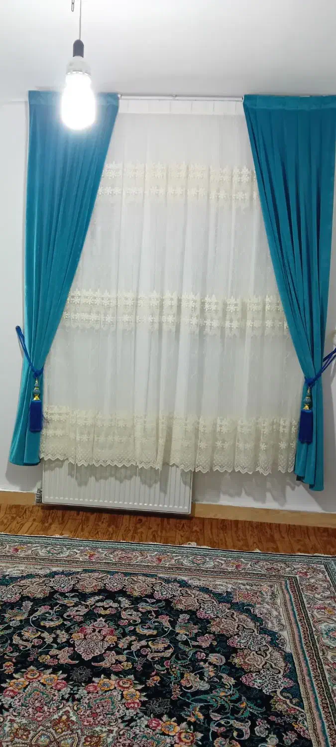 پرده پنجره حال|پرده، رانر، رومیزی|سمنان, |دیوار