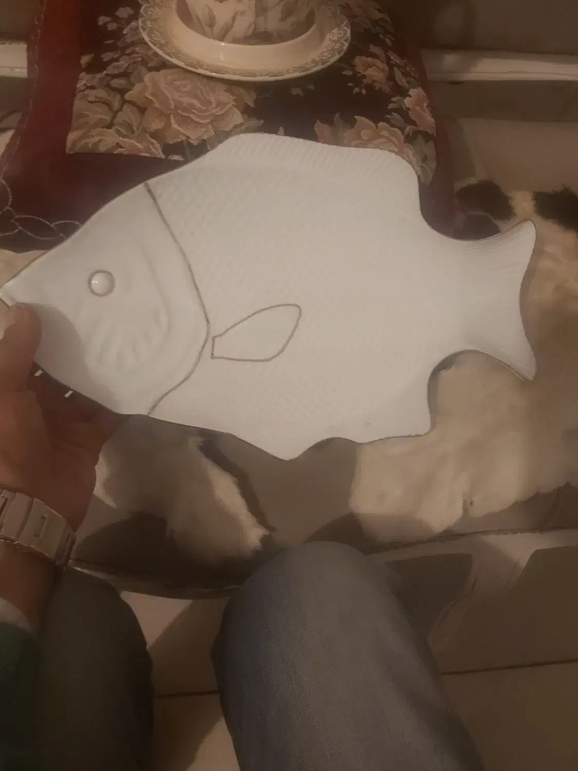 قوری و فنجان و ماهی بلوری پیش دستی دیس هارکوپال|حراج|پرند, فاز ۵|دیوار