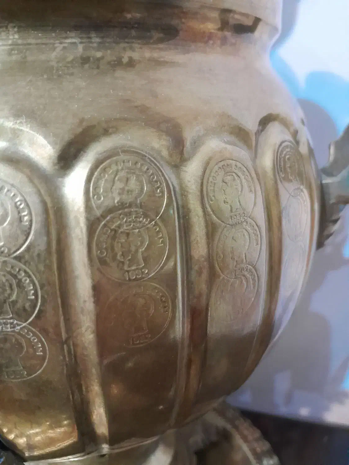 سماورذغالی برنجی ۶لیتری بامهرروس|سماور، چای‌ساز، قهوه‌ساز|فردیس, فردیس|دیوار