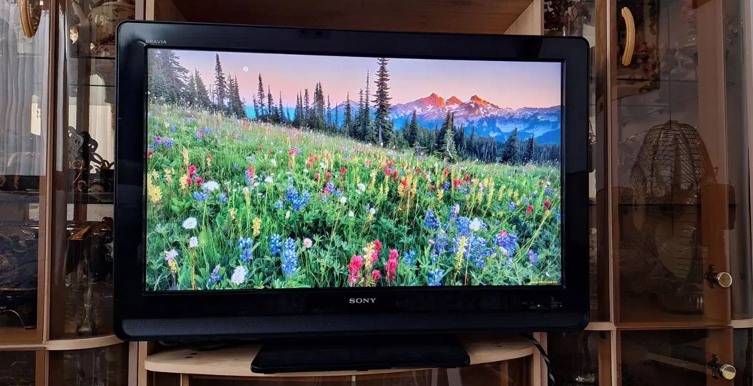 تلویزیون سونی ۳۷ اینچ LCD سالم|تلویزیون و پروژکتور|رودسر, |دیوار