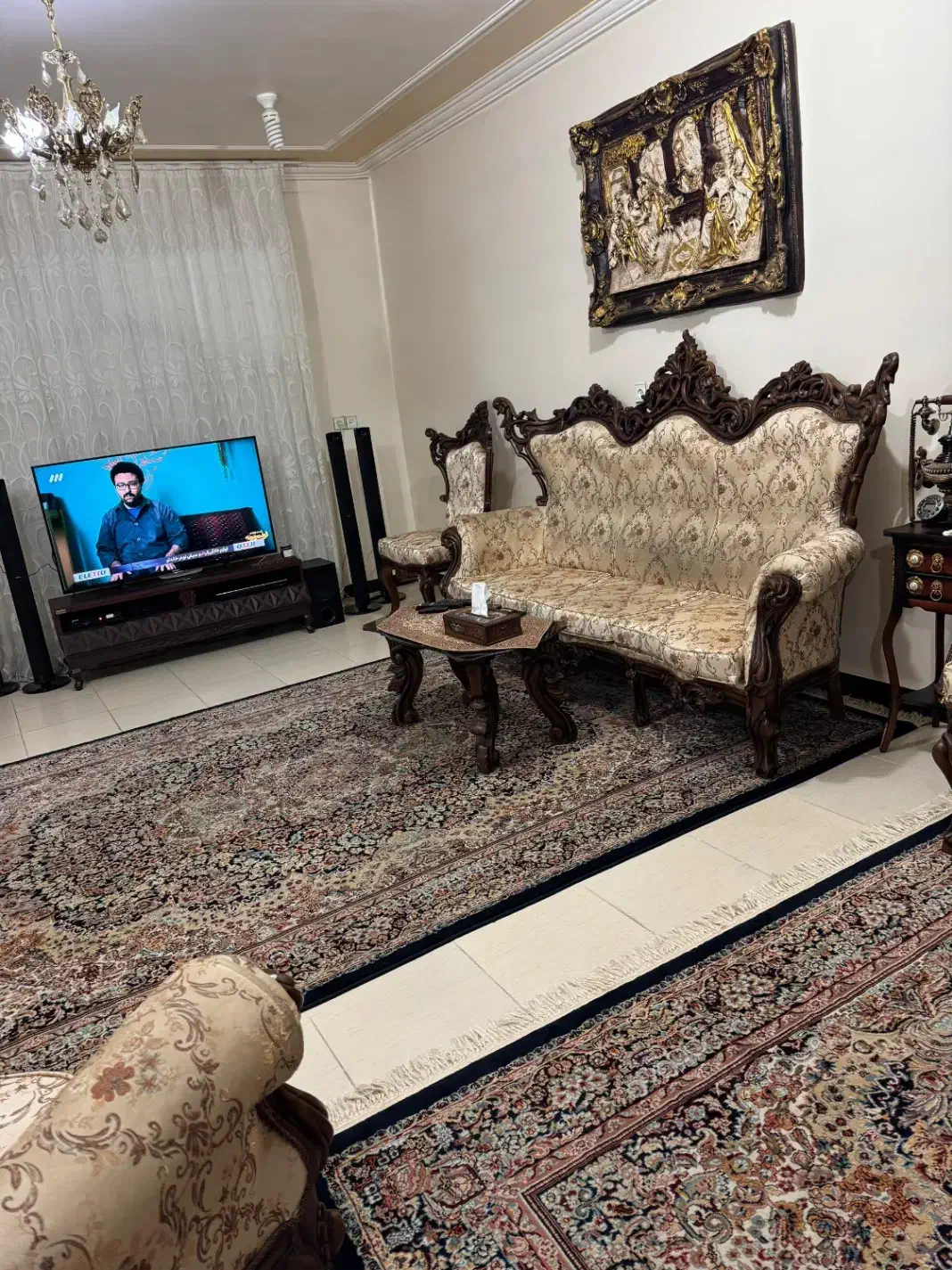 مبل سلطنتی|مبلمان خانگی و میز عسلی|ایذه, |دیوار