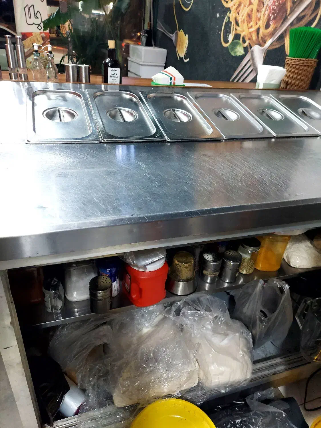 کابینت استیل با ۶ بنماری|کافیشاپ و رستوران|تنکابن, |دیوار