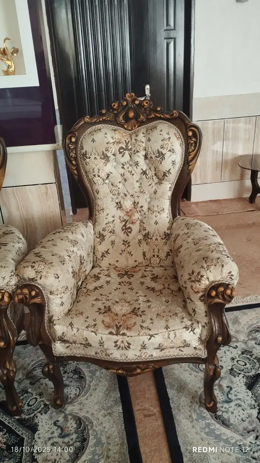 مبل 9نفره مدل سلطنتی|مبلمان خانگی و میز عسلی|بیرجند, |دیوار