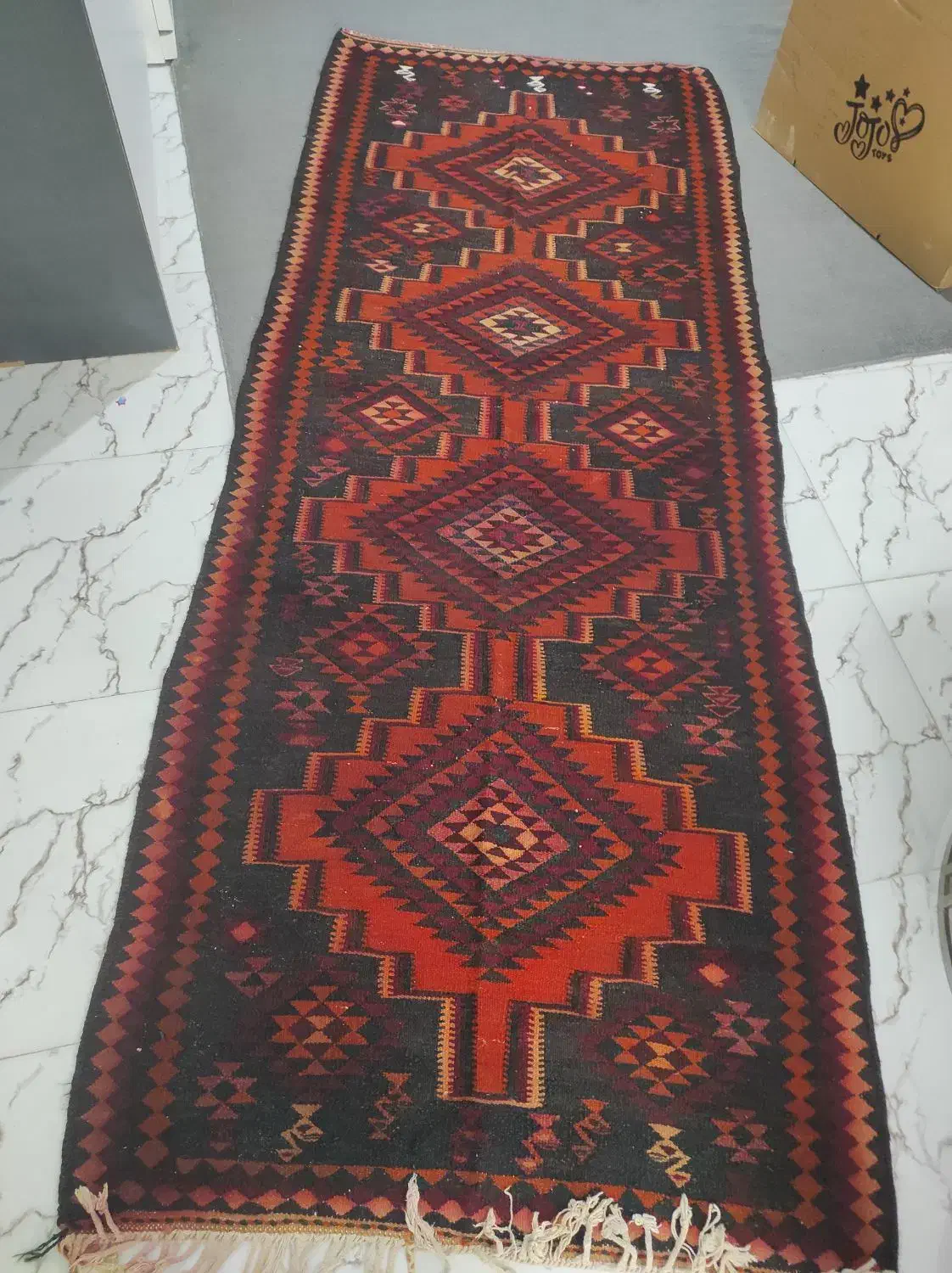 گلیم فرش دستباف|گلیم، جاجیم، گبه|خرم‌آباد, |دیوار