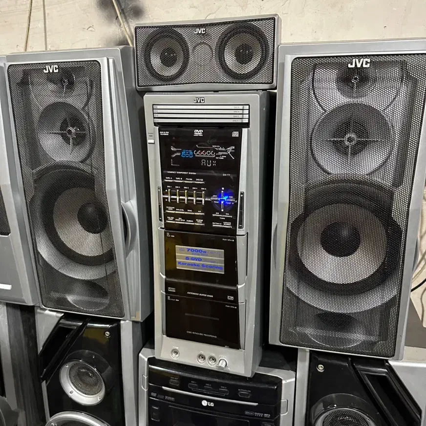 ضبط ژاپنی jvcبا قدرت 7000وات بلوتوثی|سیستم صوتی خانگی|گرگان, |دیوار