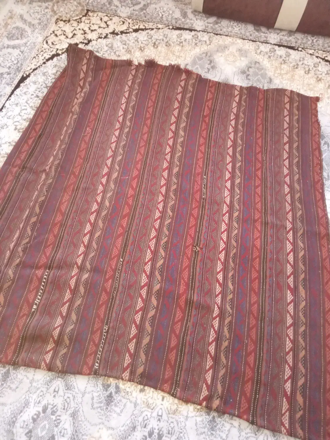 ماشته دست بافت قدمت ۱۷۰سال قیمت توافقی|گلیم، جاجیم، گبه|بروجرد, |دیوار