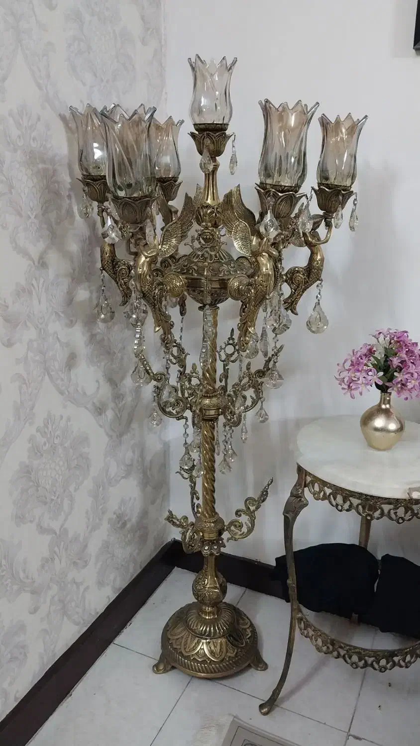 لوستر سالنی|لوستر و چراغ آویز|گلستان (تهران), |دیوار