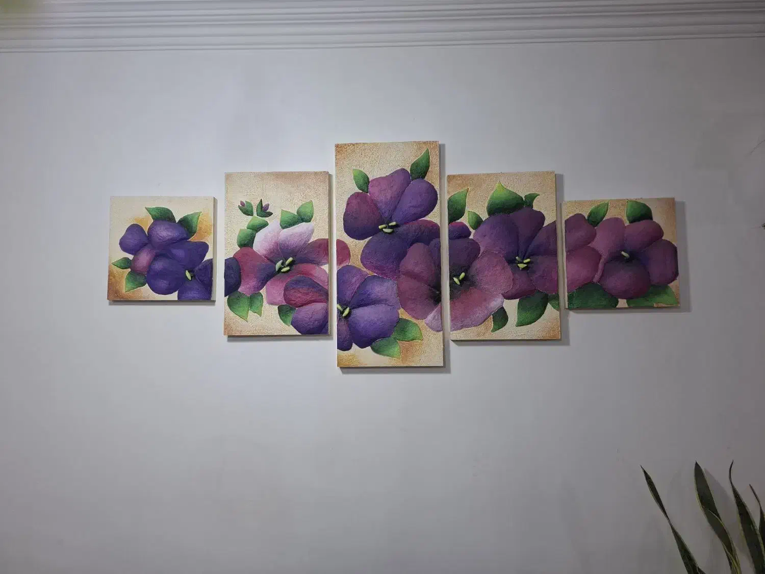 تابلوی ۵ تکه نقش برجسته.کار دست|تابلو، نقاشی، عکس|دوگنبدان, |دیوار