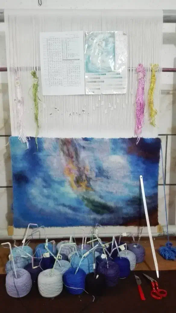 فروش فوری تابلو فرش نیمه بافت|تابلو فرش|شیراز, شهرک سراج‎|دیوار