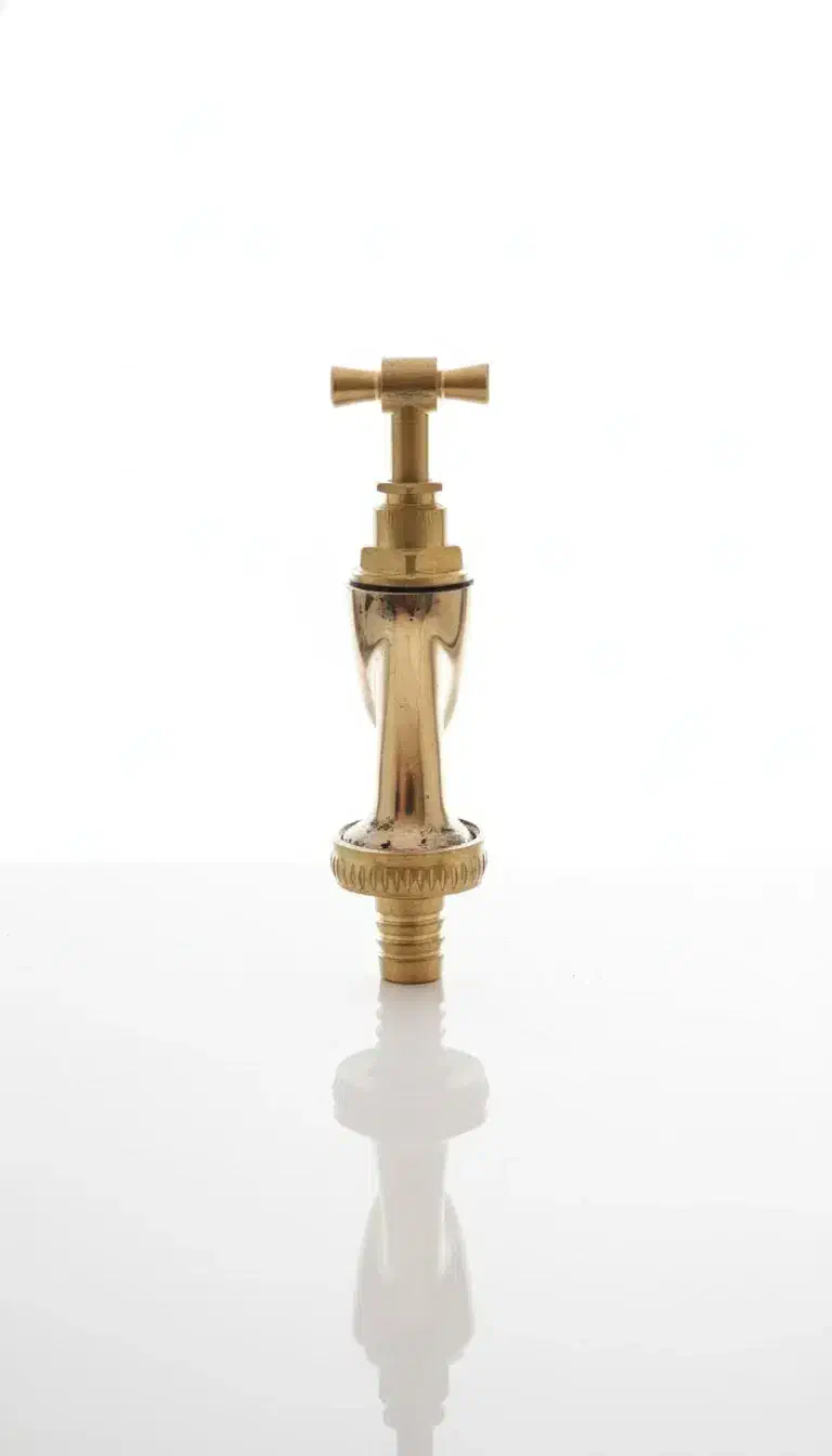 شیرآب حیاطی برنجی|مصالح و تجهیزات ساختمان|آبیک, |دیوار