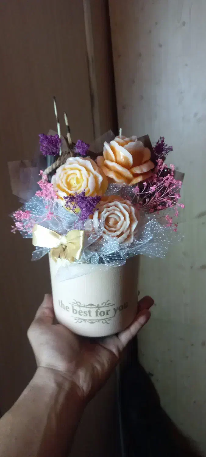 باکس شمع گل|گل مصنوعی|ری, ولی آباد|دیوار